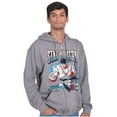 thumbnail image 4 of Street Fighter Ryu Stay Hungry Men Big & Tall Zip Hoodie Brisco Brands 3X, 4 of 5