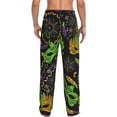 thumbnail image 3 of Goofa Carnival Mardi Gras3 Printed Soft Pajama Pants for Men, Wide Leg Comfy Casual Lounge Yoga Pants-Medium, 3 of 9