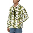 thumbnail image 3 of Kdxio Corn And Butterflies Print Men Hoodies Casual Hoodies for Men with Zip Pockets Full Zip Long Sleeve Sweatshirt Sports Hooded Jacket-X-Large, 3 of 5