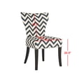 thumbnail image 5 of SAFAVIEH Jappic 20''H Ring Side Chair Silver Nail Head Navy / White, 5 of 7