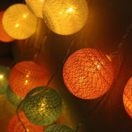 20 Sweet Pastel Cotton Ball With Led Battery Operated String Lights Wedding Walmart Canada