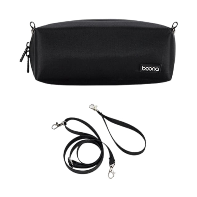 Bolsa para cortadora de cabello, bolsa de almacenamiento para el cuidado del cabello, compartimentos múltiples, compacta, para el hogar Negro