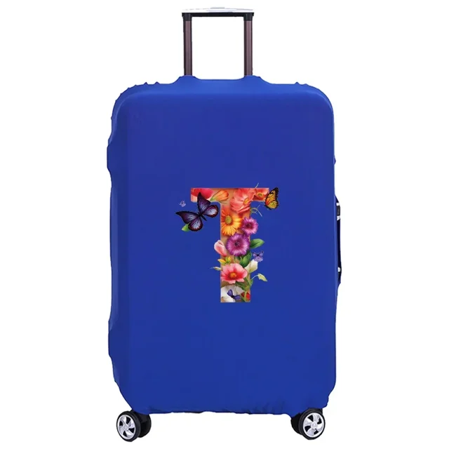 Luggage Cover Case Washable Case Cover Protective Case Scratch Proof Cover Suitable for Butterfly Pattern Fits 18-32 Inch 8butterfly letter T M