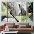thumbnail image 5 of Contemporary Artwork, Shimmery Canvas, Modern Poster, Grey Wall Decor, Marble Art, Abstract Art, Alcohol Ink Canvas Art, Green Printed, Canvas Wall Decor - Gallery Wrapped, 5 of 9