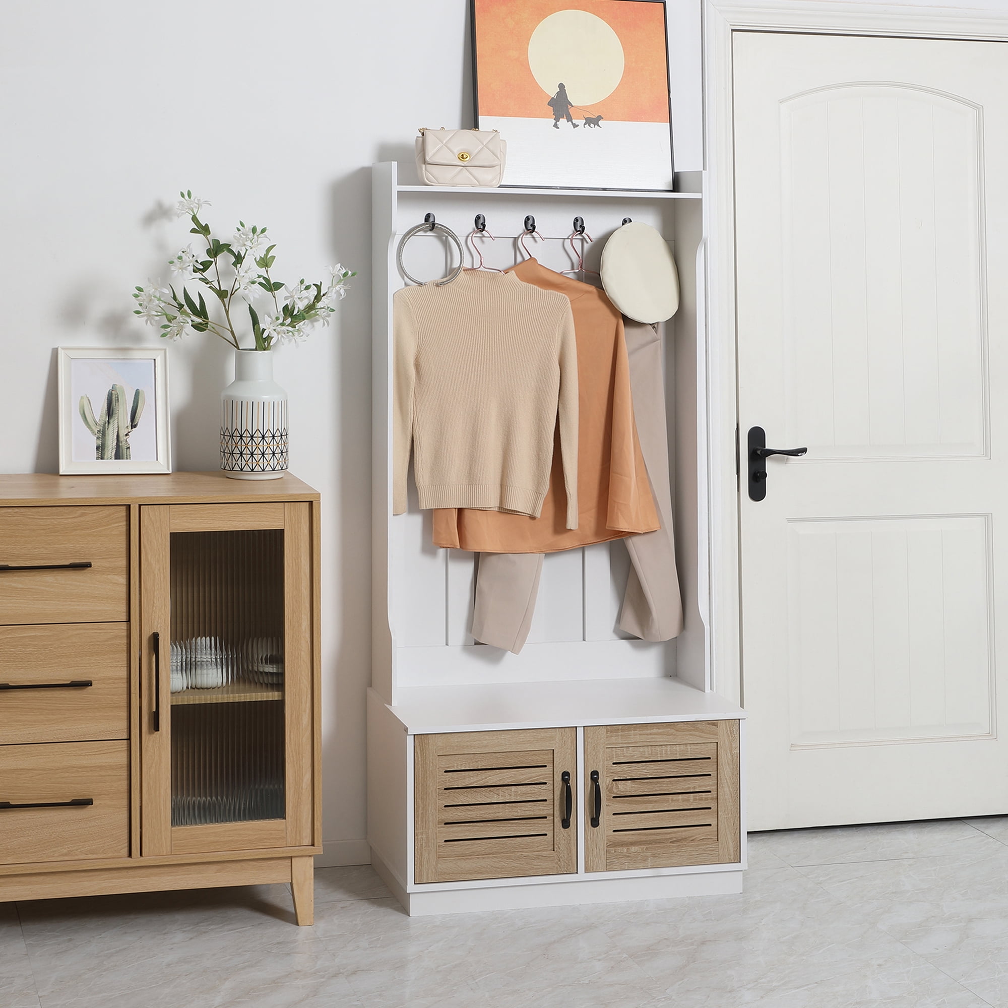 Hallway bench and hooks new arrivals