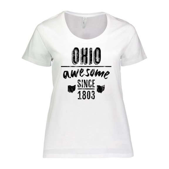 Inktastic Ohio Awesome Since 1803 Women's Plus Size T-Shirt