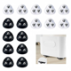 thumbnail image 2 of 16 Piezas Mini Ruedas Giratorias de Metal Ruedas Autoadhesivas Polea Autoadhesiva Giratoria de 360 Grados, 2 of 4