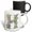 Multicolor, variant on 3drose, Pretty Watercolor Floral Monogram Letter H, 11oz Two-tone Yellow Mug