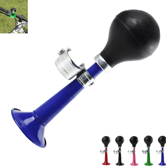 Retro Bicycle Air Horn, Loud Hand Squeeze Bike Bell with Adjustable Clamp for Bike Handlebar Cycling Accessory