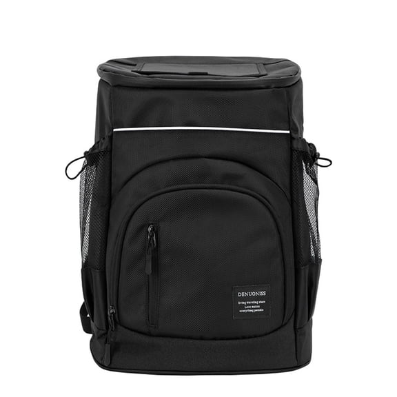 AUXDIQ 30L Cool Bag Rucksack Insulated BackpackThermal Leakproof Cooler Backpack Picnic Bag Cooler Bag Large Capacity for Men Women to Picnic, Camping, Work, Beach Black