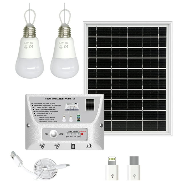 Amdohai Portable Solar System Waterproof 5.5W Solar Panel 1W &