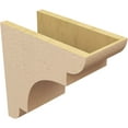 thumbnail image 5 of 7"W x 14"D x 14"H Classic New Brighton Rough Cedar Woodgrain TimberThane Corbel, Primed Tan, 5 of 6