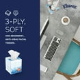 thumbnail image 4 of Kleenex Professional Anti-Viral Facial Tissue, Bulk (21286), 3-Ply, White, Upright Cube Boxed Format, Designed for Business (55 Tissues/Box, 12 Boxes, 660 Sheets/Case), 4 of 8