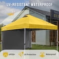 thumbnail image 3 of CROWN SHADES 10'x10' Instant Canopy Tent with 1 Sidewall with One Push Setup Sun Shelter for Events Parties Yellow, 3 of 8