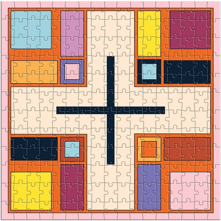 Frank Lloyd Wright Textile Blocks Set of 4 Puzzles (Jigsaw