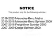 thumbnail image 2 of AmeriBRAKES Front Semi-Metallic Disc Brake Pads NWF-ASD1693 for Car Mercedes-Benz Sprinter 2500 Metris Dodge Freightliner, 2 of 8