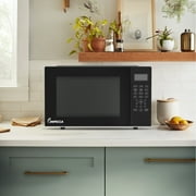 Impecca 0.9 cu ft Countertop Microwave Oven in Classic Black