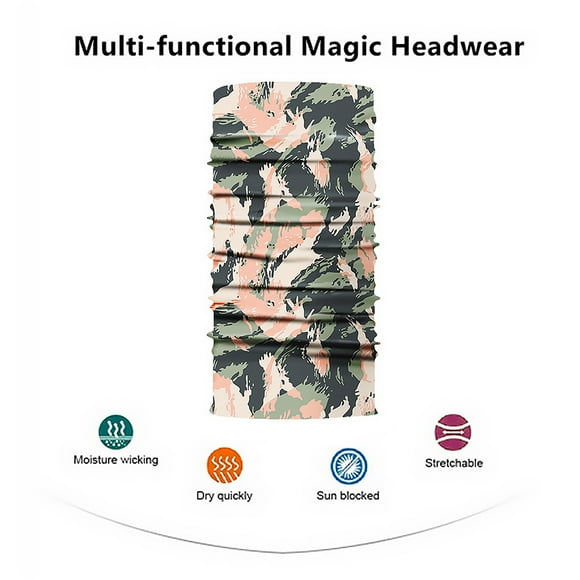 Boyijia Face Mask UV Sun Dust Wind Neck Gaiter Half Face Mask for Motorcycle Riding Seamless Headwear, Type 1 Multicolor