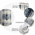 thumbnail image 6 of Navy Blue Nautical Waterproof Fabric Shower Curtain, Coastal Blue Striped Vintage Shower Curtain for Bathroom Curtains Bathtubs Hotel Washable Shower Curtains with 12 Hooks Extra Long 72x96, 6 of 6