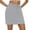BH95 Grey, variant on Curuila Woman Skorts Summer Skirts Solid Color Drawstring Short Skirt Built In Shorts With Pockets Beige Size L