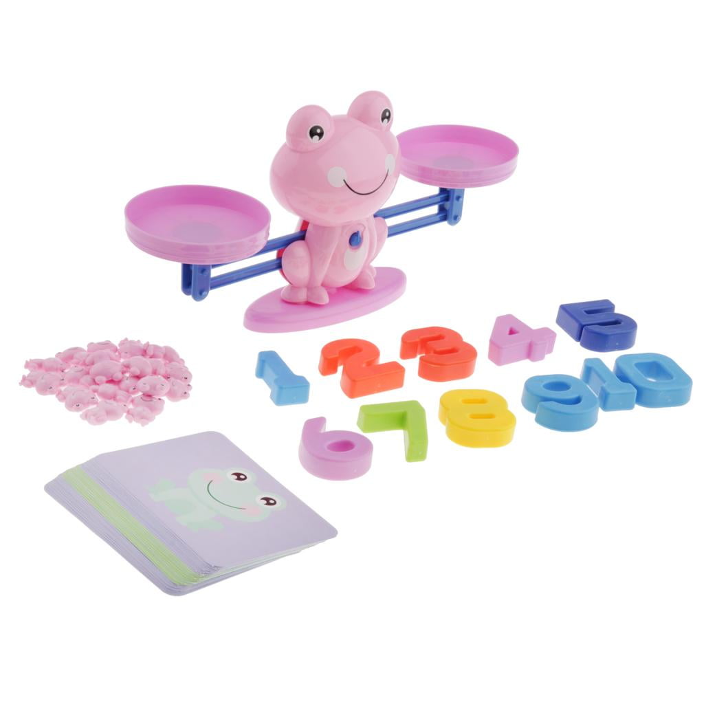 Purple Frog Numbers Balance Game Mathematics Activity Children Toddlers Toy 