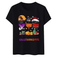 thumbnail image 3 of WEAIXIMIUNG T-Shirt à Manches Courtes Col Rond Imprimé Festif pour la Saint-Valentin pour Femmes, 3 of 3
