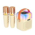 thumbnail image 1 of Karaoke Machine with 2 Wireless Microphones BT Microphone and Speaker KTV Set with RGB Light Effects 3D Surround Sound Rechargeable Handheld Mic Portable Karaoke System for Home Party Outdoor, 1 of 9