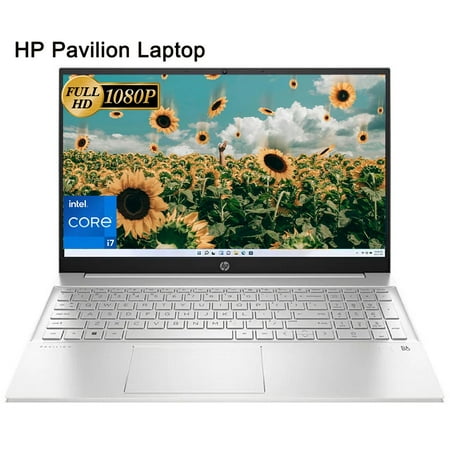 HP Pavilion 15.6" FHD IPS Laptop, Intel Core i7-1355U up to 5.0GHz, 16GB DDR4 RAM, 1TB SSD, Intel Iris Xe Graphics, Fingerprint Reader, Wi-Fi 6, Windows 11 Home