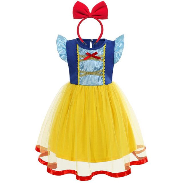 Frozen Anna Elsa Princess Dress For Girls Snow White Jasmine Ariel Summer Casual Dress Niños Fiesta de cumpleaños Prom Vestidos CostumeTag 140 (7-8T) Gao Jinjia LED