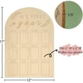 thumbnail image 3 of Chmadoxn One Year of Wood Photo Board - My First Year Month Photo Board,Girl/Boy 1st Birthday Decorations,Wood Photo Board,Milestone Board,12 Months Photo Banner, 3 of 8