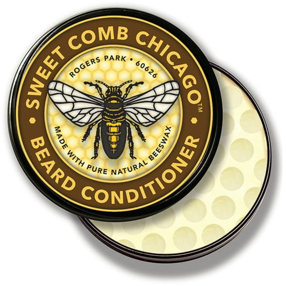 Beeswax Beard Conditioner by Sweet Comb Chicago (2oz Balm)