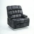thumbnail image 3 of JUUXO 26 inch Extra Wide Seat Big Man Recliner Chair, Premium 41-inch Oversized Power Lift Recliners with Heat and Massage, Velvet, 3 of 7