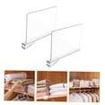 thumbnail image 4 of KALLORY 4 Pcs Séparateurs d'Étagère en Acrylique Légers pour Solutions de Rangement Transparentes pour Garde-Robe et Armoire, 4 of 8