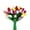 Multi-color02, variant on HAOSHICS 30pcs Artificial Tulips Flowers Fake Latex Tulip Stems - Real Touch Faux Colorful,for Easter Spring Wedding Bouquet Centerpiece Floral Arrangement Wedding Table Decor (Black)