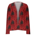 thumbnail image 5 of Halloween Cardigan for Women Long Cute Print Fall Sweaters Long Sleeve Open Front Irregular Lightweight Cardigans, 5 of 6