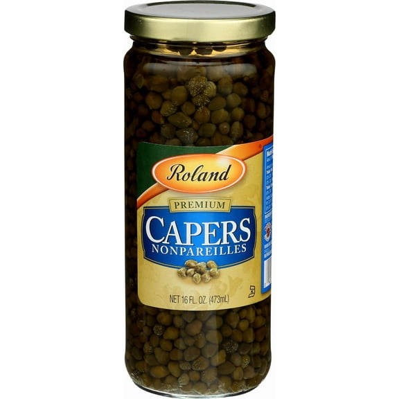 Roland Foods Nonpareille Capers, 16 Ounce BSL1 Jar, Pack of 1