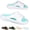 White Blue, variant on Mens Slip On Shoes, Men's Slide Sandal with Massage Footbed EVA Cushion Thick Sole for Men, Breathable Beach Pool Shower Slides