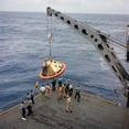 thumbnail image 2 of The Apollo Spacecraft command module is recovered aboard USS Bennington Poster Print by Stocktrek Images, 2 of 2