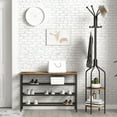 thumbnail image 2 of HOOBRO 4-Tier Shoe Rack Industrial Shoe Storage Organizer with 3 Metal Mesh Shelves BF04XJ01, 2 of 10