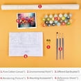 thumbnail image 4 of TISHIRON Paint by Numbers for Adults,16x20 inch Canvas Wall Art Blooming Floral Oil Painting by Numbers Kit for Home Wall Decor (Frameless), 4 of 6