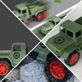 thumbnail image 3 of WEUVEB Inertia Truck Toy Model 2Pcs Green ABS Plastic Pull- for Children Home Entertainment, 3 of 8