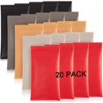 thumbnail image 1 of ORUYROP Squeeze Leather Sunglasses Pouch-3 Pack Spring Storage Glasses Pouch Holder, 1 of 6