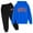 Blue, variant on Kids Tracksuit Athletic Sweatsuits Sets 2PC Long Sleeve Red Pullover Hoodie Sweatshirt Jogging Pants Fall Clothes 4-5 Years Old Girl Clothes