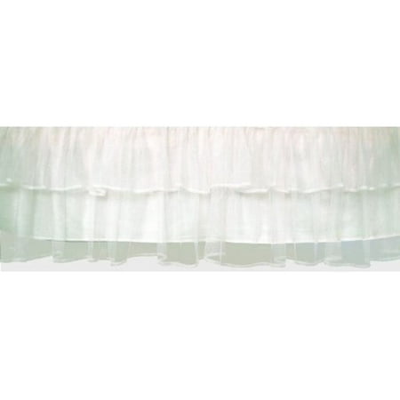 082072501517 Upc Triple Layer Tulle Bed Skirt In White Size