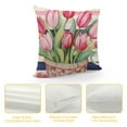 thumbnail image 4 of COMIO Spring Easter Pillow Covers Easter Decorations for Home Tulip Floral Pillows Bunny Easter Throw Pillows Spring Easter Farmhouse Decor, 4 of 5