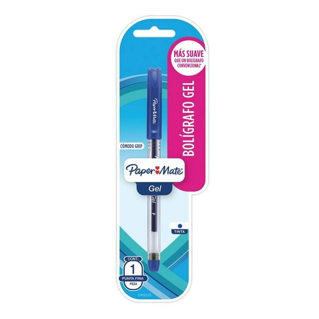 Bolígrafo Paper Mate Gel Azul