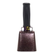 6.1 inch Maroon Bell Black Handle Cowbell with Stick Grip Handle Used for Cheering at Sporting Events - Cow Bell by Stewart Tradingâ?¢