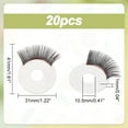 thumbnail image 2 of 20pcs Eyelashes Safety Eye Lashes Eye Make Up Accessories Crafts Eyelashes Plastic Stuffed Crochet Eye Lashes for Eyes Over 30mm Amigurumi Puppet Teddy Bear Plush Animal Making, 2 of 9
