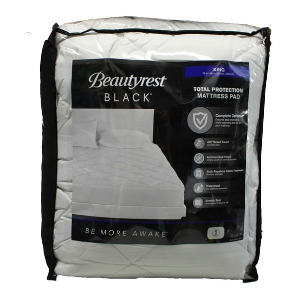 Beautyrest Black Total Protection Mattress Pad King - Walmart.com ...