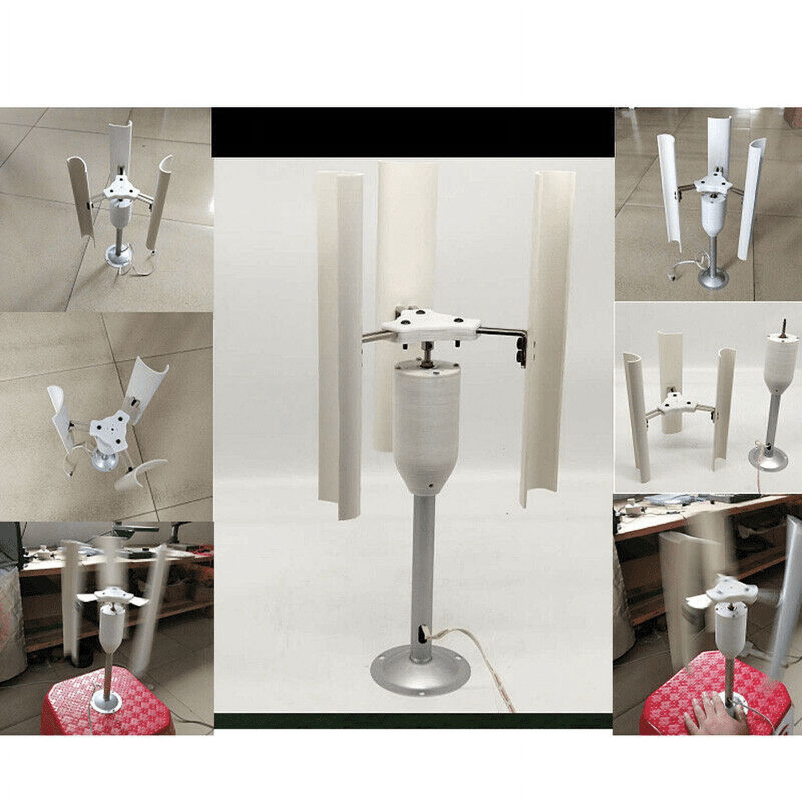 12V Vertical Wind Turbine Generator 3 Blades Charger Windmill Power Teach Mode
